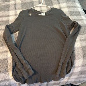 Aerie Waffle Eyelet Shirt